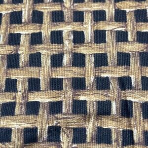 Waverly Tiki Print Valance Rod Pocket Ebony Bamboo Tropical Window Treatment